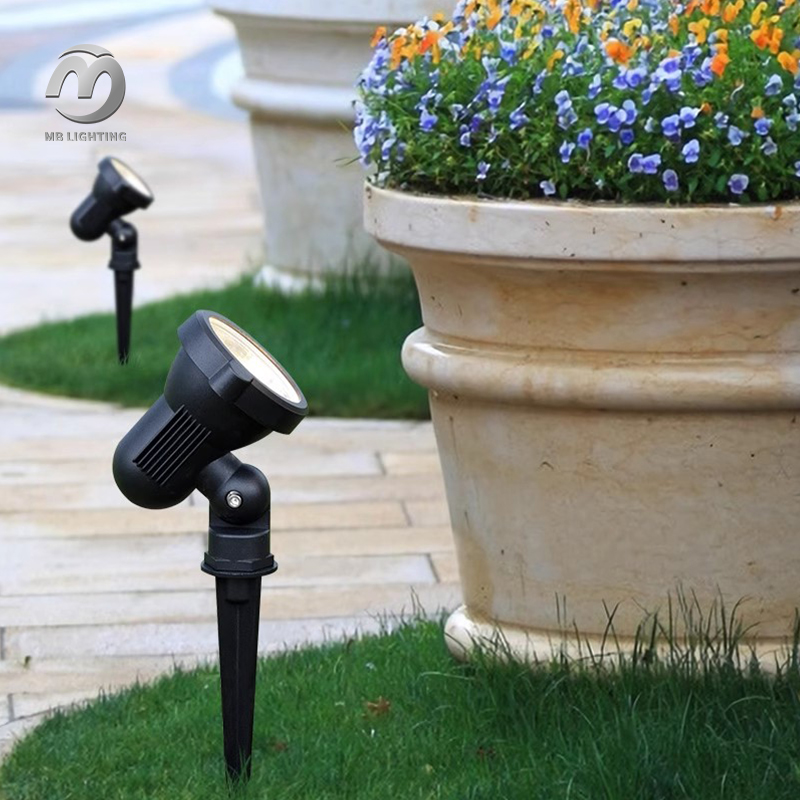 Outdoor 10W LED Garden Lights Waterproof Walkway Spot Lights Aluminum Spike Lights