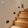 Indoor Outdoor Corridor Recessed Wall Lamps 3W Led Stair Light Aluminum Square Step Lamp