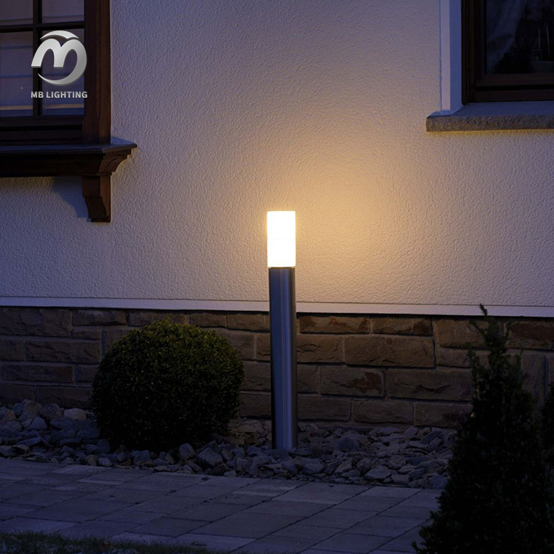 Outdoor Modern LED Bollard Lawn Lamp Community Garden Park Lighting Aluminum Waterproof Pathway Lights