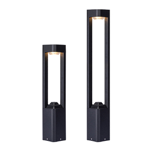 Solar Powered Outdoor LED Bollard Light Waterproof Post Lights Pathway Landscape Garden Lawn Lamps