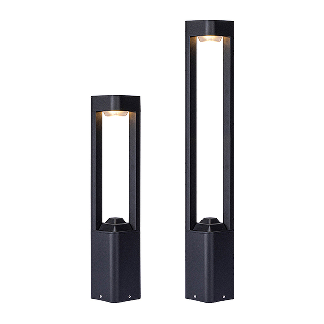 Solar Powered Outdoor LED Bollard Light Waterproof Post Lights Pathway Landscape Garden Lawn Lamps