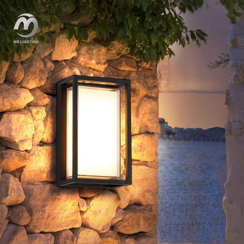 10W LED Wall Light Aluminum Porch Corridor Sconce Lights Waterproof Wall Mounted Outdoor Lights