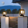Outdoor Courtyard Led Pillar Light Waterproof Post Headlamp Solar Garden Villa Column Light