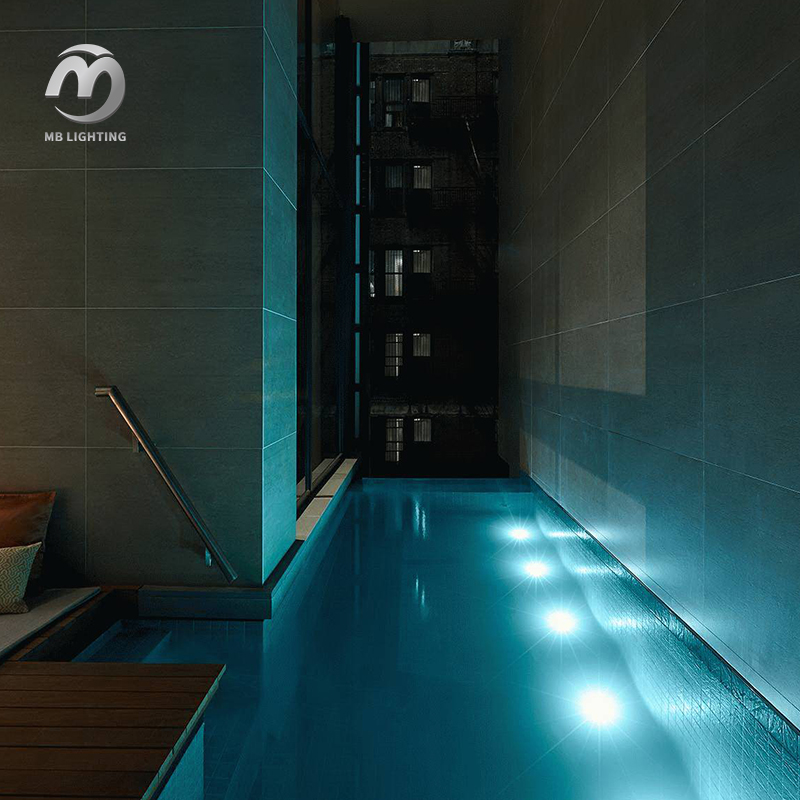 Waterproof RGB Underwater Lamp Wall Mounted Swimming Pool Led Lights Plastic Underwater Pool Lights