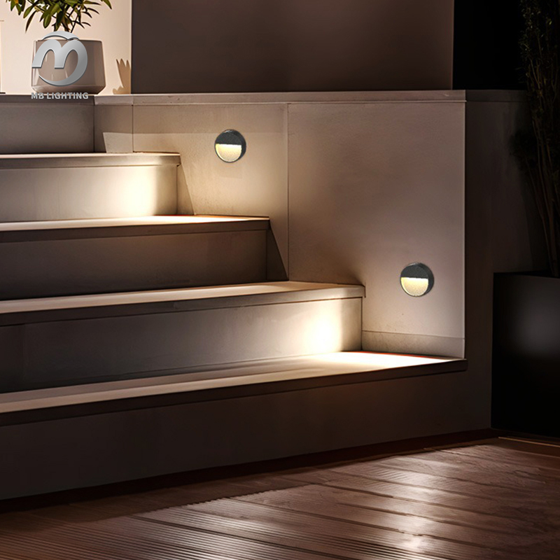 Outdoor Wall Lighting Waterproof Corridor Corner LED Step Light Garden Villa Porch Sconce Light