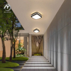Outdoor Wall Light Aluminum Waterproof Balcony Overhead Light Modern 18W LED Ceiling Light