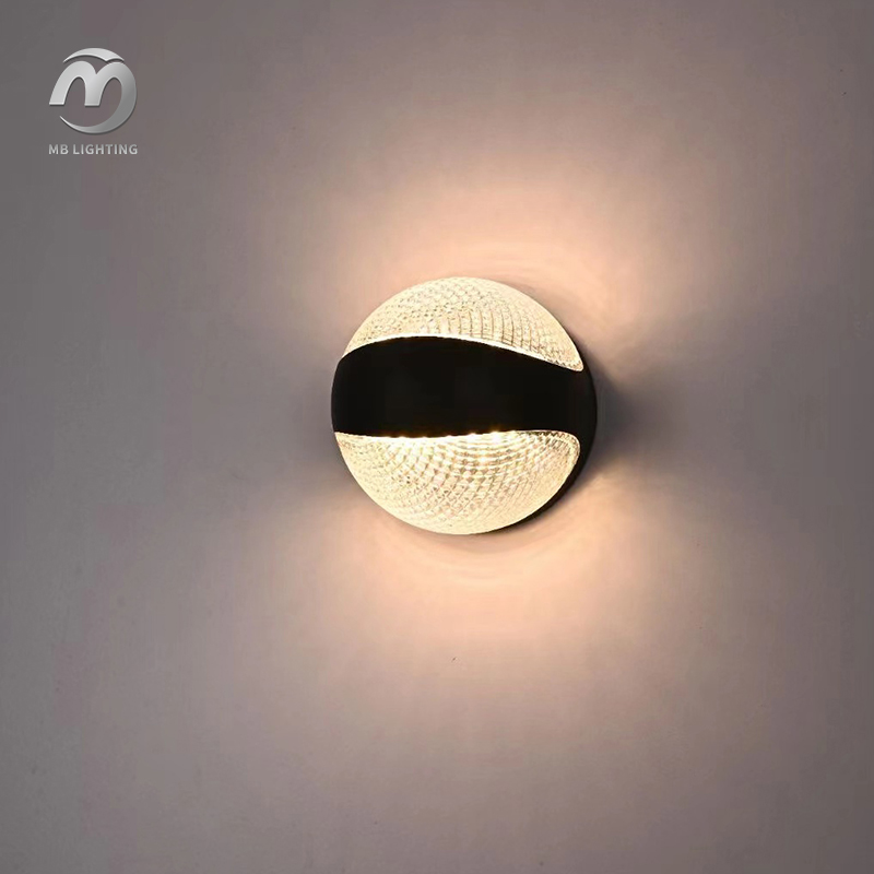 Balcony Villa Sconces Lights Up Down Round LED Porch Light Outdoor Waterproof Wall Lights