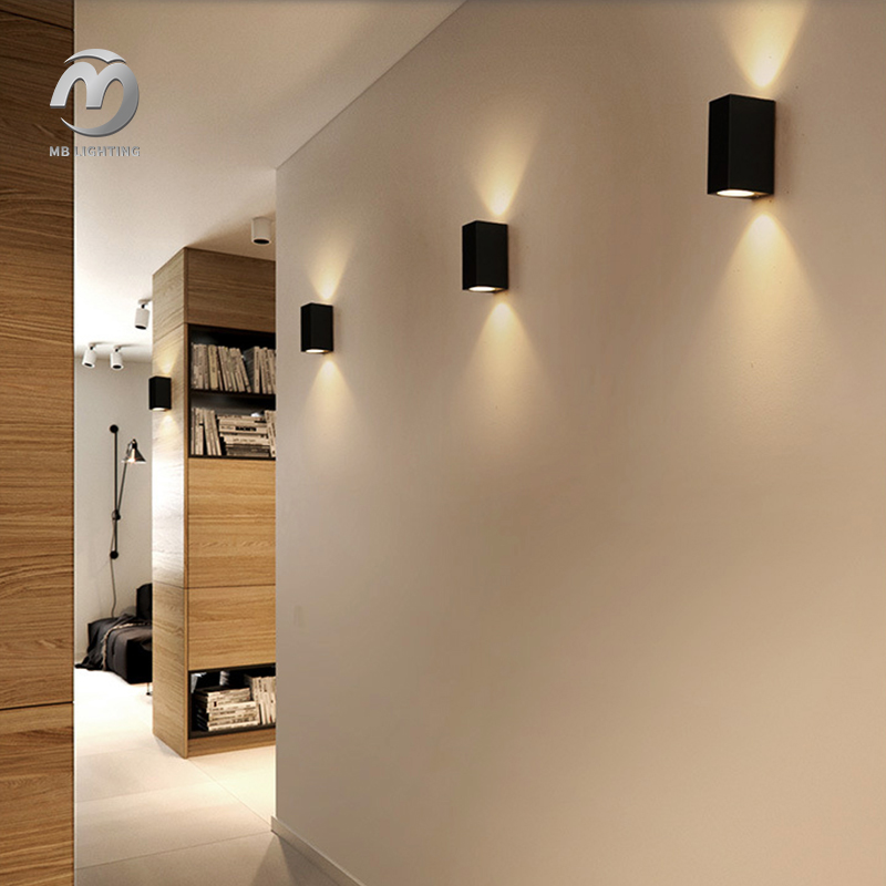 Outdoor Up Down Lighting Outdoor Led Wall Lamp Aluminum Waterproof Porch Corridor Sconce Lights