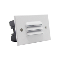 Outdoor Corner Step Light 3W Recessed Rectangle Stair Lighting Waterproof LED Wall Lamps