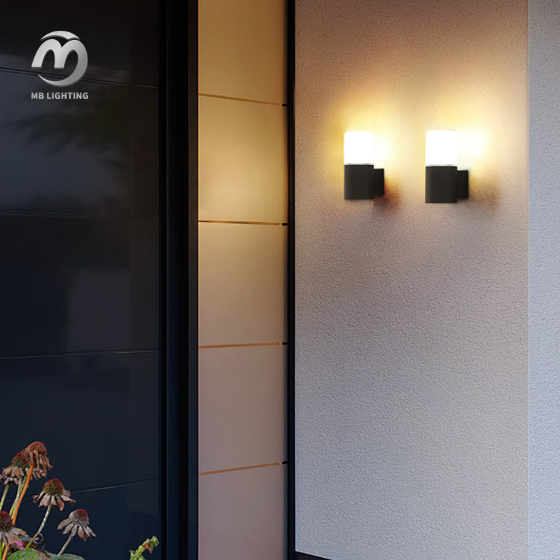 Modern Outdoor Aluminum Wall Lamp Garden Lighting Decoration Wall Mounted Porch Corridor Sconce Lights