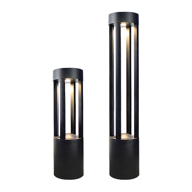 Modern Round Landscape Bollard Light Outdoor Waterproof Led Garden Lights 10W Path Lighting