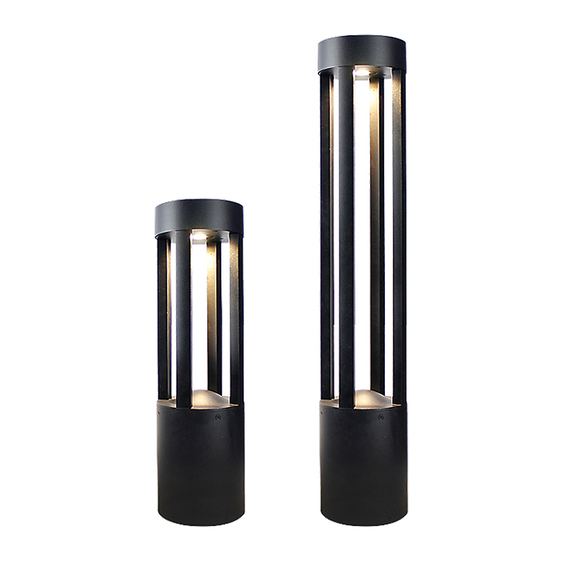 Modern Round Landscape Bollard Light Outdoor Waterproof Led Garden Lights 10W Path Lighting