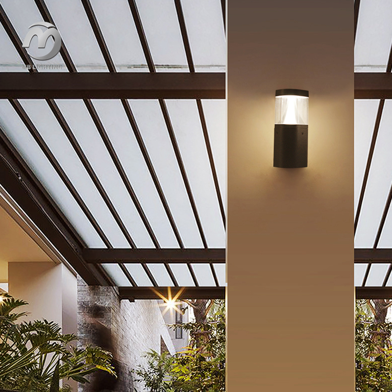 Outdoor LED Wall Lamp Waterproof Corridor Wall Mounting Lighting Garden Aisle Sconce Lamp