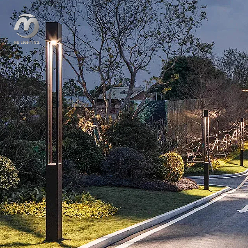 Outdoor High Brightness Garden Light Waterproof LED Pole Lights For Park Courtyard Street Lighting