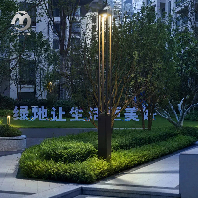 Landscape Outdoor Lawn Lamp Waterproof Park Yard Lighting 20W Aluminium LED Garden Pole Lamp