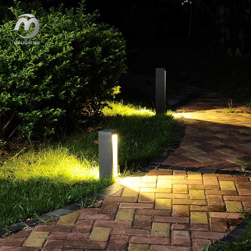 LED Lawn Lamps Outdoor Waterproof Landscape Lamp Modern Aluminum Square Garden Lights