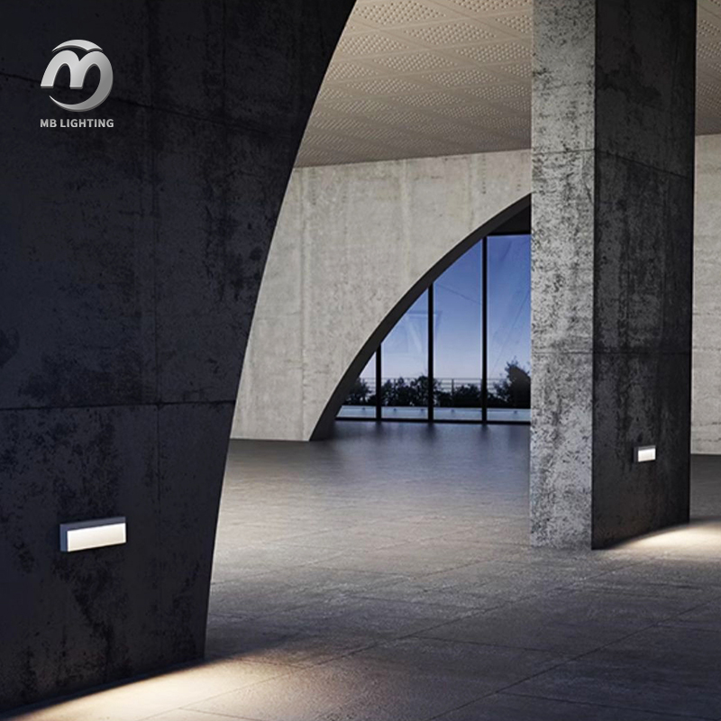 Hotel Footlight 10W Corridor Wall Lighting Led Stair Lamp Outdoor Embedded Aluminum Step Light