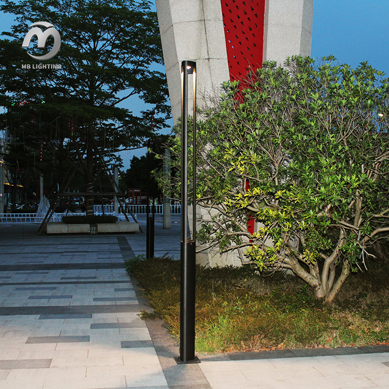 20W Aluminium Waterproof Pole Lamp Park Landscape Yard Lamps Outdoor Bollard LED Garden Light