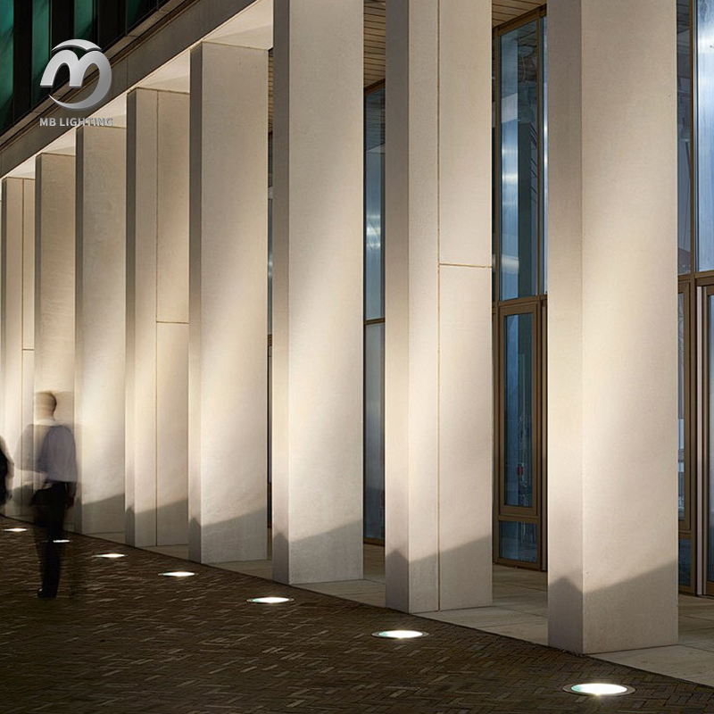 IP67 Waterproof Stainless Steel Floor Embedded Deck Underground Spotlight Outdoor Landscape LED Underground Light