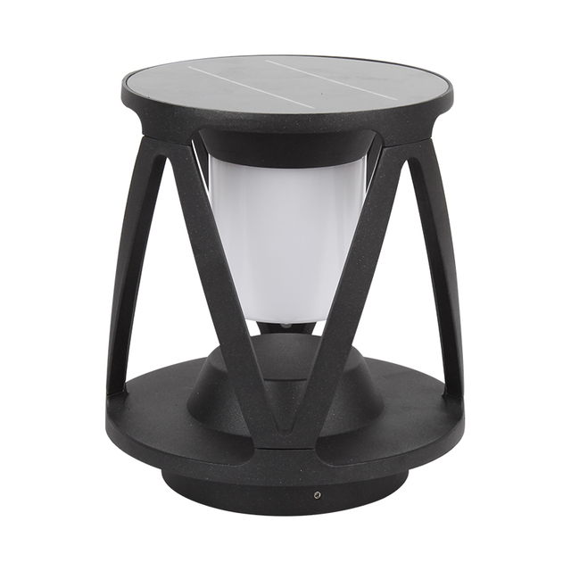 Outdoor Courtyard Led Pillar Light Waterproof Post Headlamp Solar Garden Villa Column Light