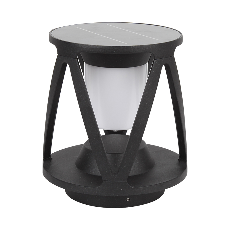 Outdoor Courtyard Led Pillar Light Waterproof Post Headlamp Solar Garden Villa Column Light