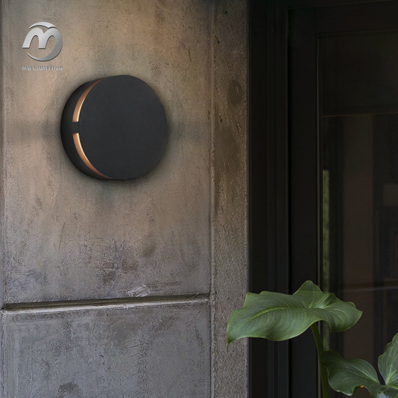 Outdoor Waterproof Wall Lamp Aluminum Wall Mount Lamps Porch Garden LED Sconce Light