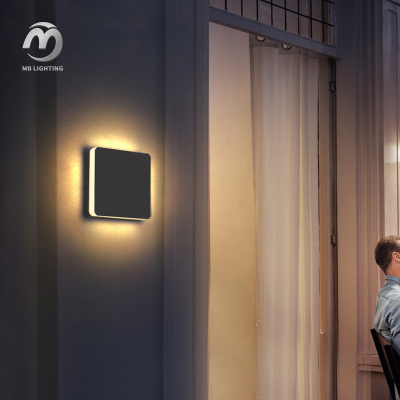 Aluminum LED Wall Lamps Indoor Outdoor Corridor Light Modern Waterproof Exterior Sconce Light