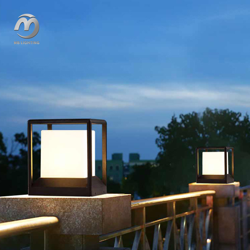 Outdoor Courtyard Door Column Lamp Villa Garden Wall Lighting Waterproof LED Pillar Light