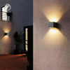 Outdoor Cube Up And Down Wall Lamp Waterproof Porch Lights Garden LED Sconce Lighting