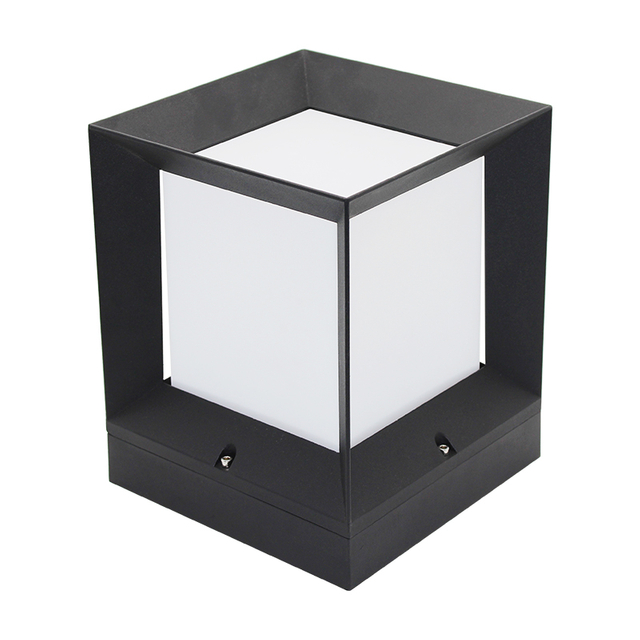 Waterproof LED Column Light Modern Pillar Lamp Outdoor Square Garden Lights