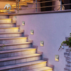 Modern Outdoor Square Recessed Foot Lamp Led Deck Stair Wall Light Aluminium Step Lights
