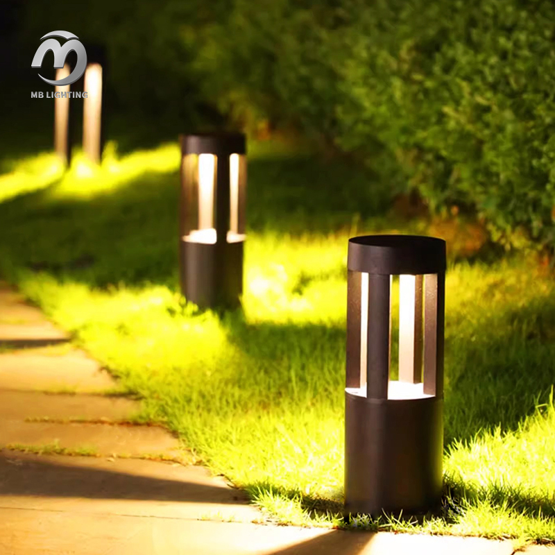 Outdoor Garden Lawn Lights 10W LED Bollard Light Waterproof Pathway Courtyard Lamp