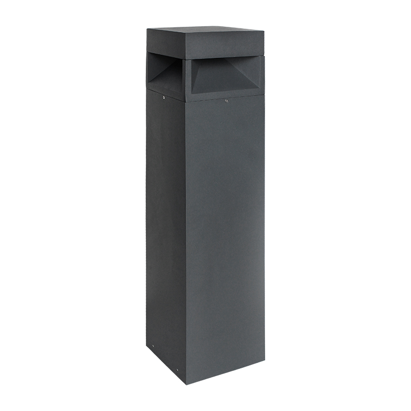 Outdoor Modern Landscape Lighting Waterproof Aluminum Yard Pathway Garden Lights Led Square Bollard Light
