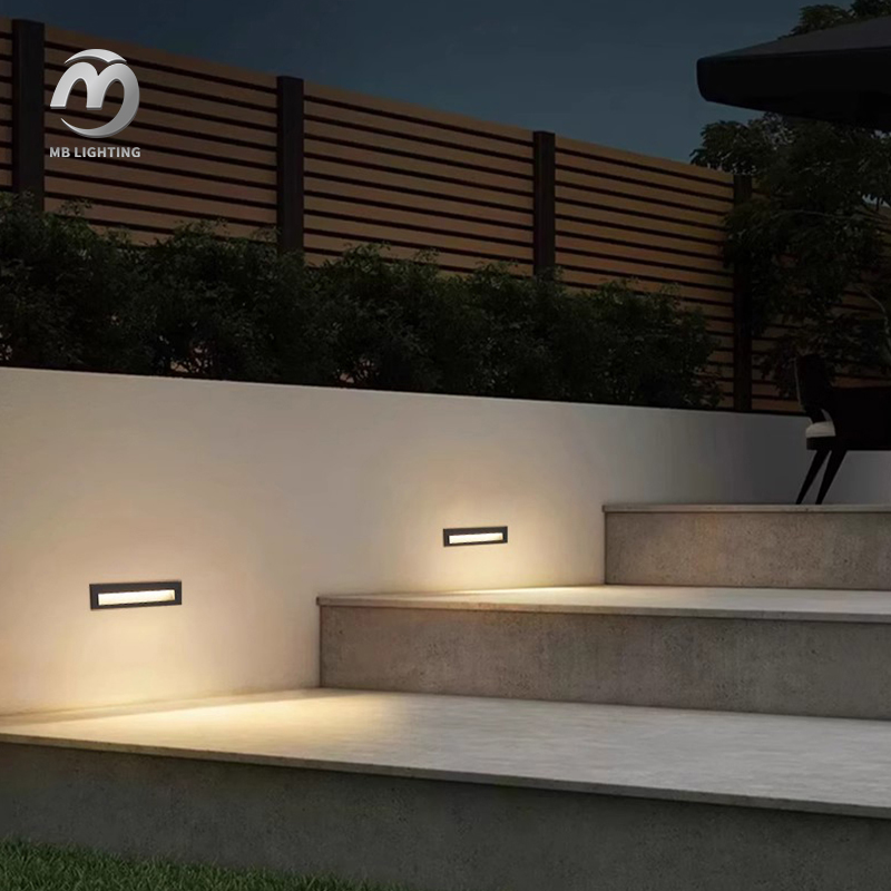 Hotel Footlight Aluminum Corridor Wall Lighting Led Stair Lamp Outdoor Embedded Step Light