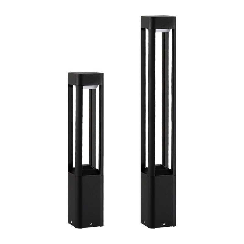 Outdoor Garden Lights Solar LED Lawn Bollard Light Aluminum Body for Villa Landscape Lighting