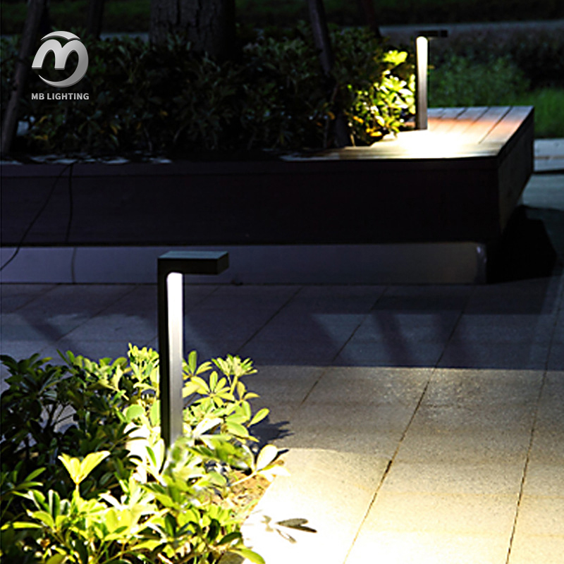 Outdoor COB Waterproof Modern Landscape Bollard Light Courtyard Garden Lighting Pathway Lawn Light