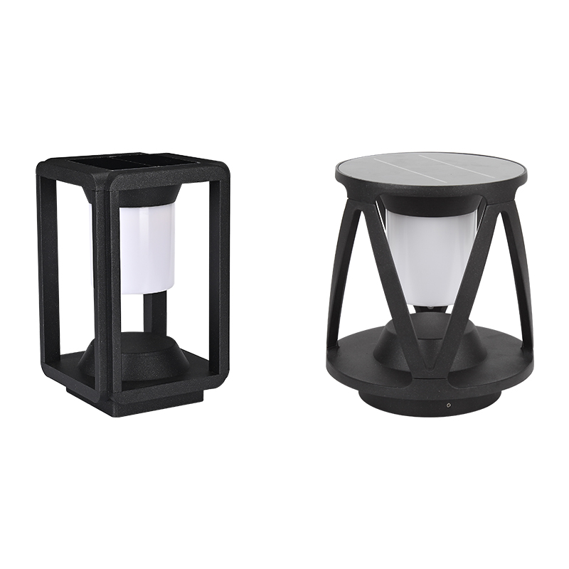 Outdoor Landscape LED Column Lighting Door Courtyard Solar Pillar Light Waterproof Solar Garden Lights