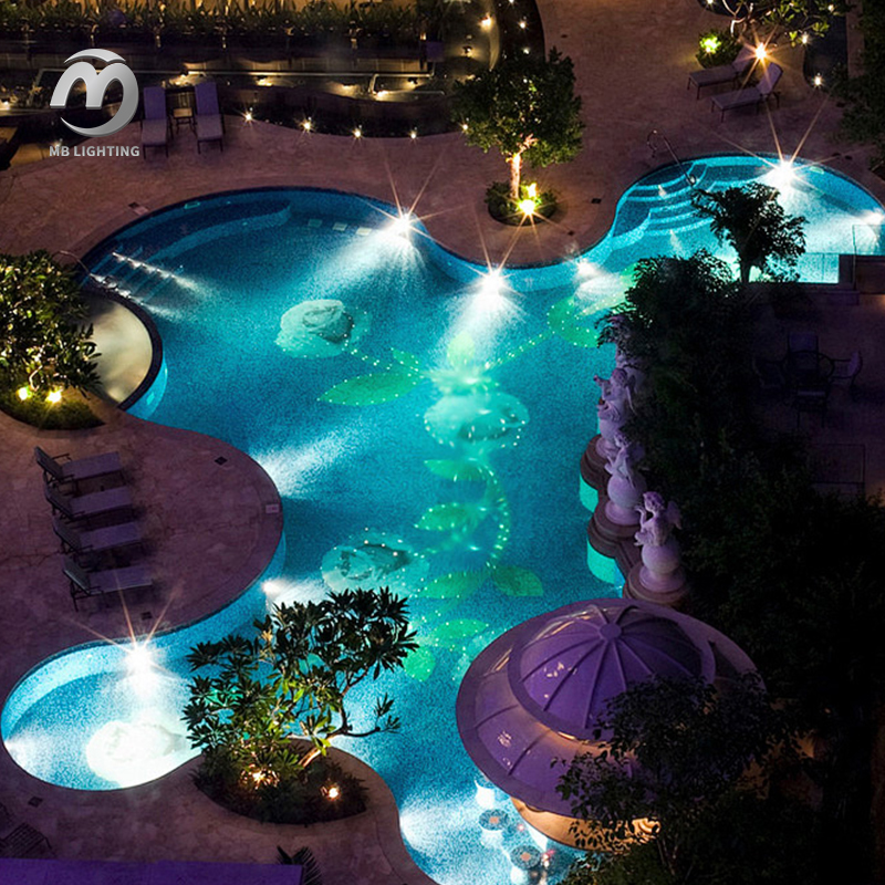Waterproof RGB Led Underwater Lights Wall Mounted Swimming Pool Lighting Underwater Landscape Lake Lamp