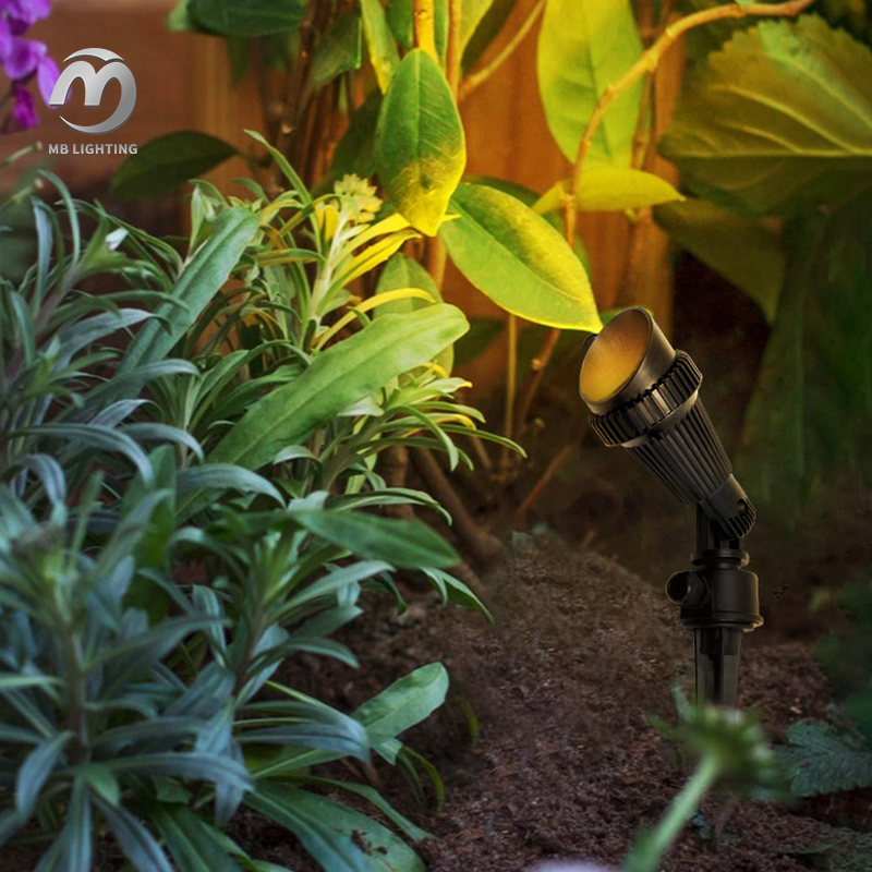 Plastic GU10 Spot Light Outdoor Waterproof Lawn Tree Lamp Garden Landscape Spike Light