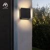 Modern 15W Led Wall Light Aluminum Outdoor Sconce Lighting Waterproof Square Porch Lamp