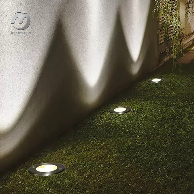 Stainless Steel Waterproof Underground Light Outdoor LED Buried Uplighter Path Lawn Recessed Ground Lamps