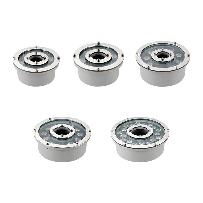 RGB LED Fountain Light IP68 Stainless Steel Garden Landscape Underwater Lighting Waterproof Pool Lights