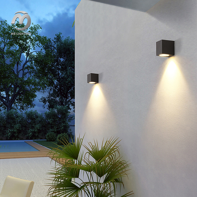 Modern Waterproof Wall Mount Lamp 5W Outdoor Led Wall Lights Garden Corridor Lights