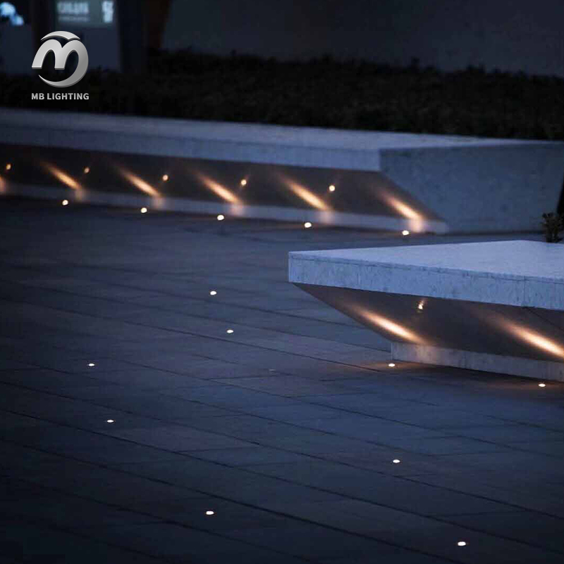 LED Mini Spotlight Outdoor Recessed Waterproof Landscape Floor Light Deck Path Channel Underground Light