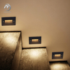 Hotel Footlight 3W Corridor Stair Light Square Led Wall Lamp Outdoor Embedded Step Light
