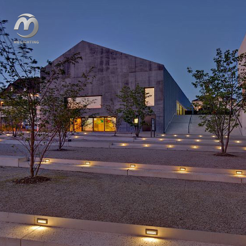 Recessed Rectangle Led Step Light 3W Stair Lighting Waterproof Outdoor Wall Light