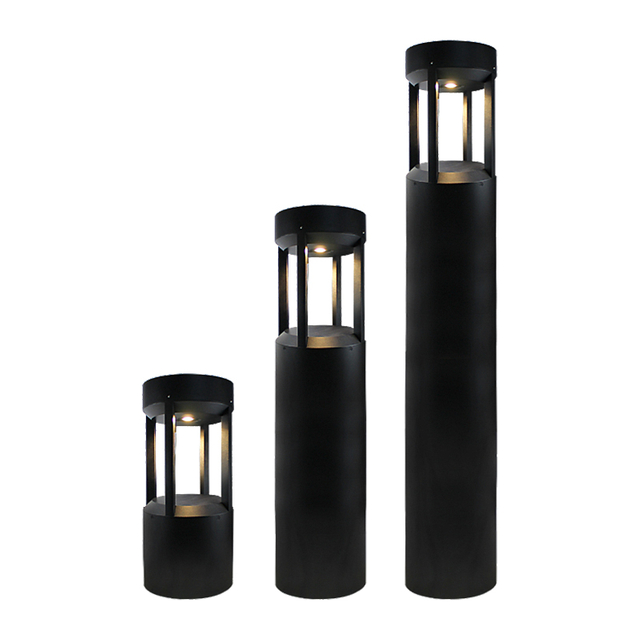 Waterproof 15W Bollard Light Garden Landscape Lights Outdoor Aluminum Led Lawn Light