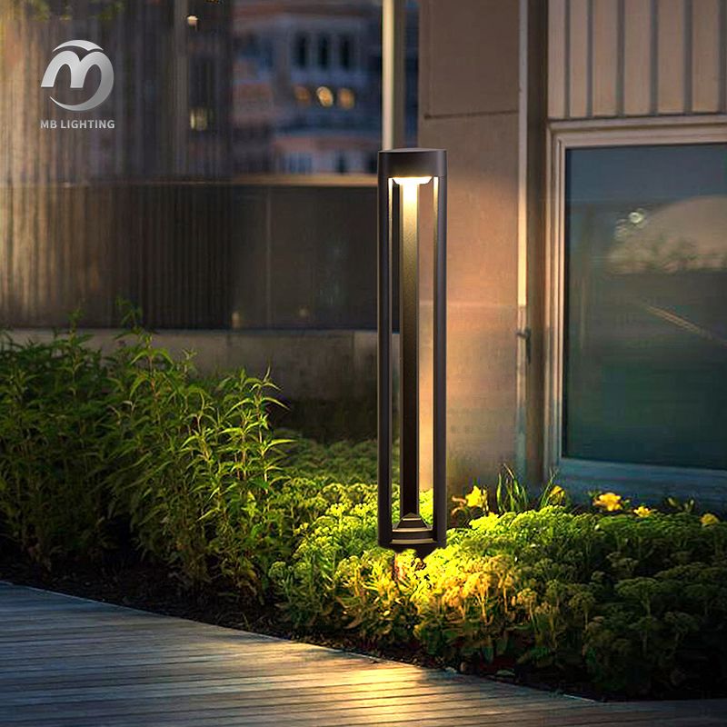 Aluminum COB Garden Light Outdoor Lawn Lamp Waterproof LED Landscape Bollard Lights For Courtyard