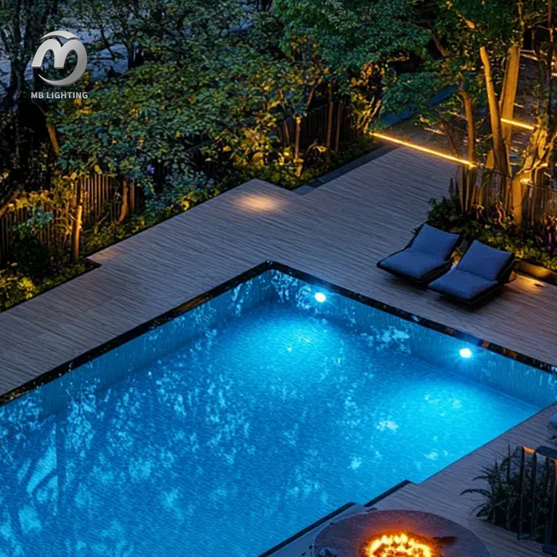 Waterproof Wall Mounted Underwater Lighting RGB Multicolor Led Swimming Pool Light Landscape Pond Lamp
