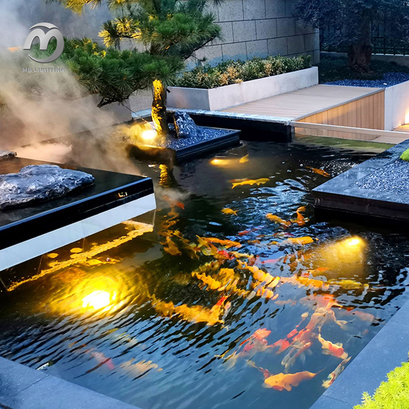 Waterproof Led Underwater Lights Submersible Fountain Lights Rgb Stainless Steel Underwater Spot Lights
